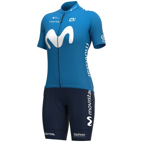 2020 Damen MOVISTAR TEAM cycling jersey and bib shorts set