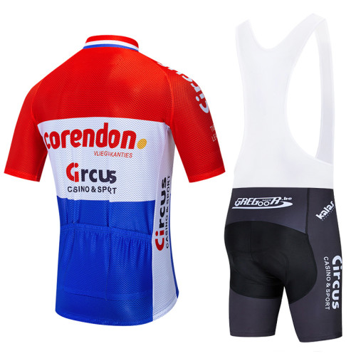 2020 Team CORENDON CIRCUS cycling jersey 20D bike shorts set MTB Ropa Ciclismo mens short sleeve bicycle shirts Maillot clothing