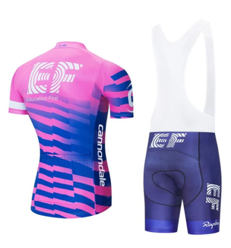 2020 Pro Team EF cycling Short Sleeve Jersey And Bib Shorts Set