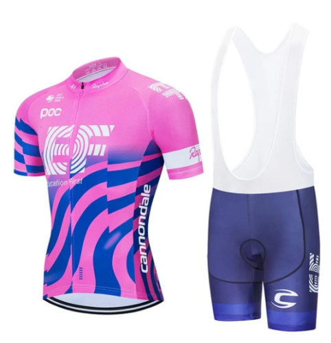 2020 Pro Team EF cycling Short Sleeve Jersey And Bib Shorts Set