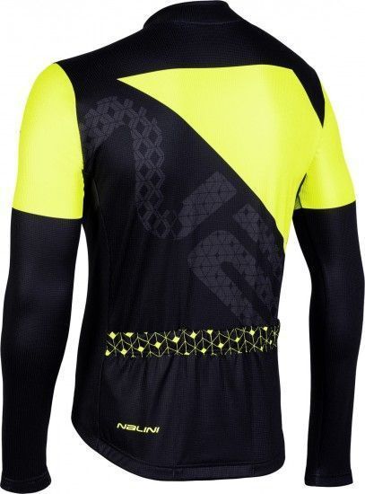 2020 CYCLING JERSEY NALINI BLACK YELLOW LONG SLEEVE AND BIB TIGHT