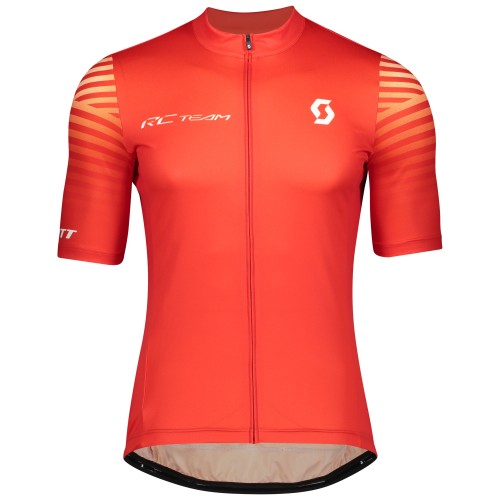 2020 CYCLING JERSEY SCOTT RED SHORT SLEEVE AND BIB SHORT