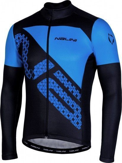 2020 CYCLING JERSEY NALINI BLACK BLUE LONG SLEEVE AND BIB TIGHT