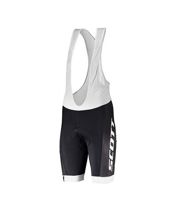 2020 CYCLING JERSEY SCOTT WHITE SHORT SLEEVE AND BIB SHORT