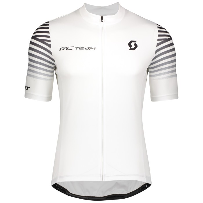 2020 CYCLING JERSEY SCOTT WHITE SHORT SLEEVE AND BIB SHORT