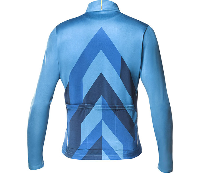 2020 CYCLING JERSEY MAVIC BLUE LONG SLEEVE AND BIB TIGHT