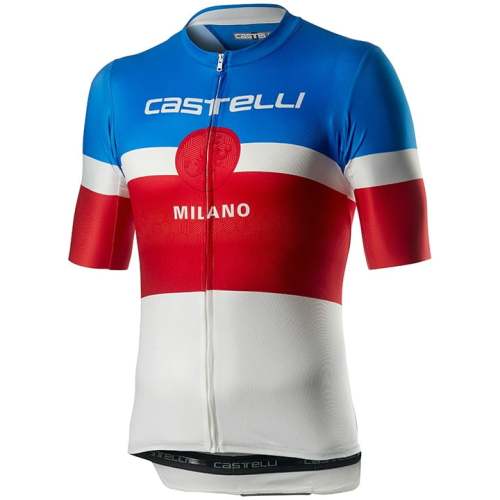 2020 CASTELLI Set (2 Teile) Milano weiß - blau - rot