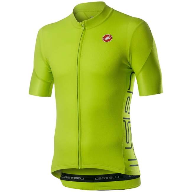 2020 CASTELLI Kurzarmtrikot Entrata V neongrün