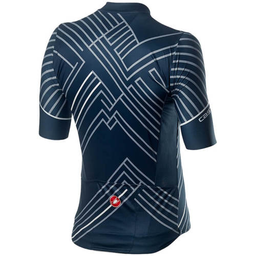 2020 CASTELLI Kurzarmtrikot Passo weiß - blau