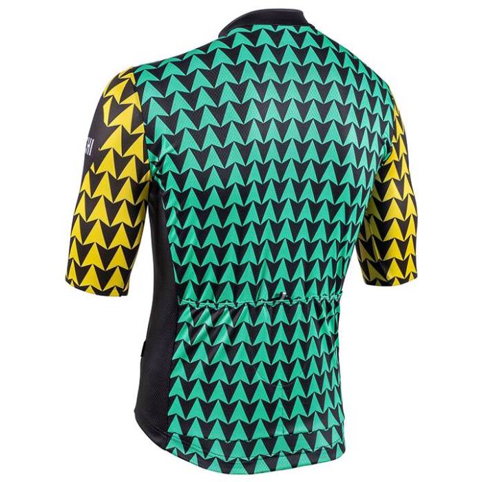 2020 BIANCHI MILANO Kurzarmtrikot Massari gelb - grün