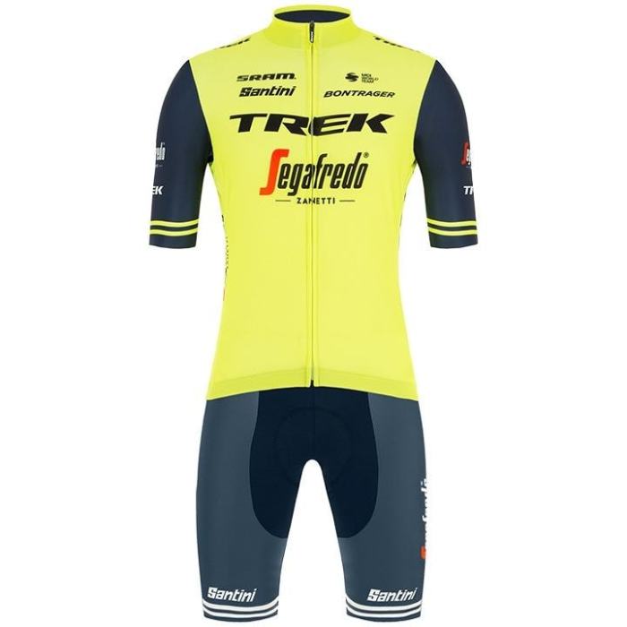 TREK-SEGAFREDO TRAINING 2021 SET (2 PIECES) NEON YELLOW - BLUE