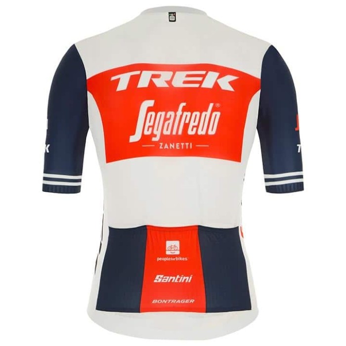 TREK SEGAFREDO SHORT SLEEVE JERSEY RACE 2021 WHITE - BLUE - RED