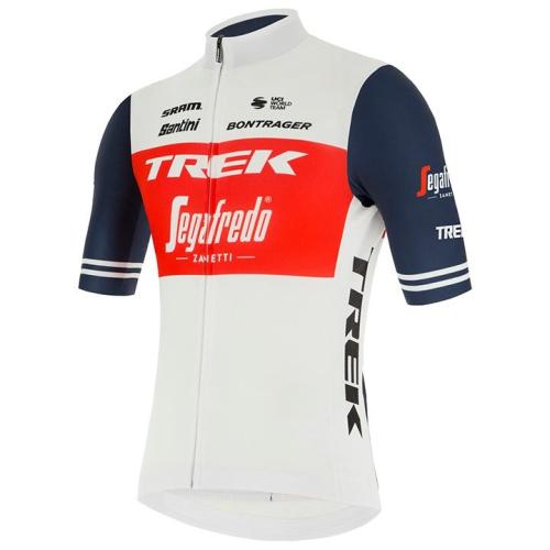 TREK SEGAFREDO SHORT SLEEVE JERSEY 2021 WHITE - BLUE - RED