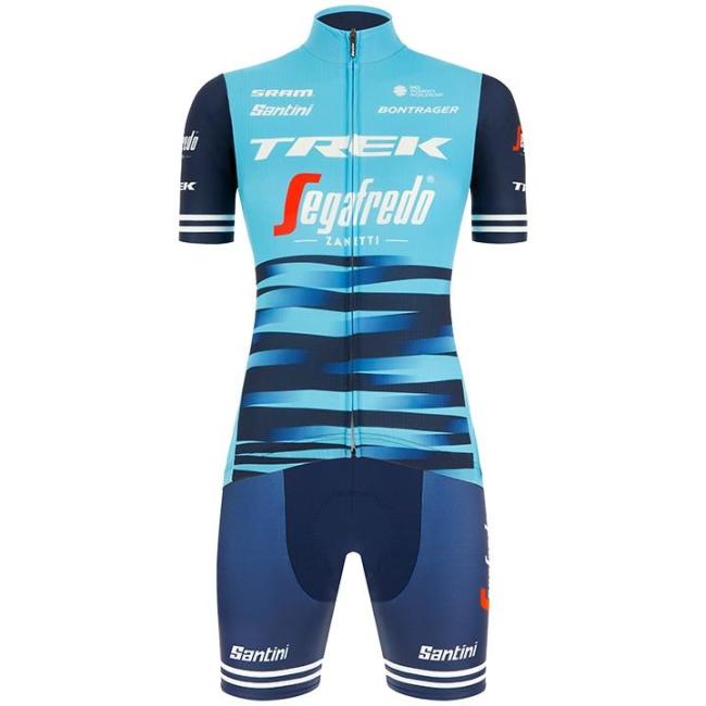 TREK-SEGAFREDO 2021 WOMEN'S SET (2 PIECES) WHITE - BLUE