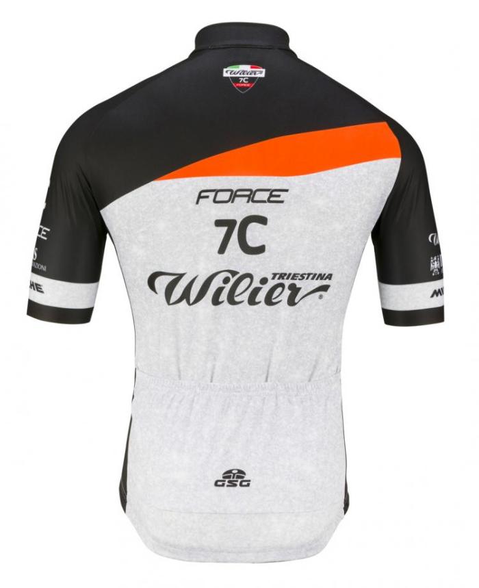 2021 Team Wilier 7C Force Cycling Short Sleeve Jersey