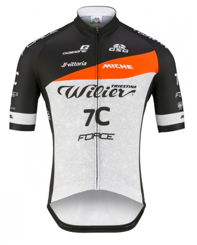 2021 Team Wilier 7C Force Cycling Short Sleeve Jersey