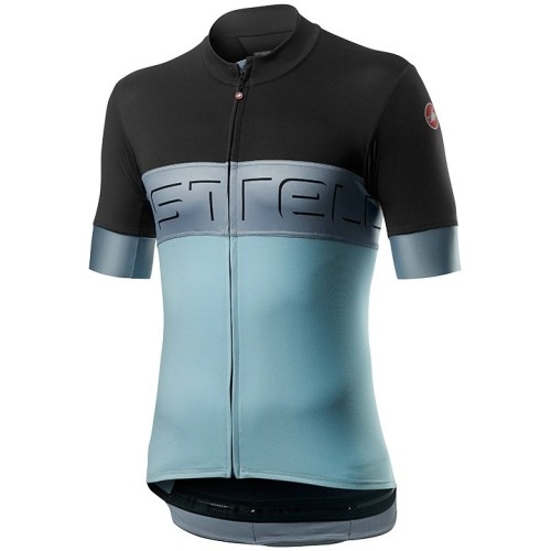 2020 Cаstelli Prologo VI Black-Blue Cycling Jersey And Bib Shorts Set