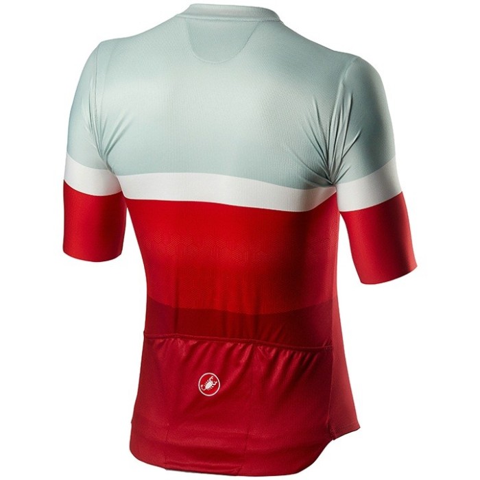 2020 Cаstelli Milano White-Red Cycling Jersey And Bib Shorts Set