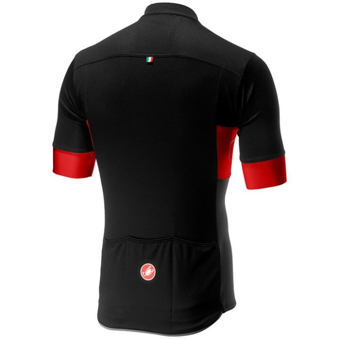 2020 Cаstelli Prologo VI Black-Red Cycling Jersey And Bib Shorts Set