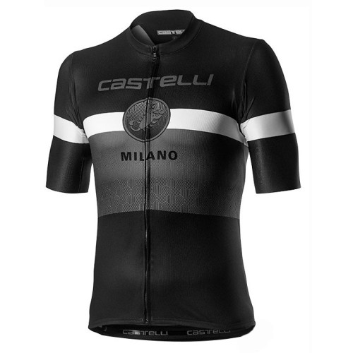 2020 Cаstelli Milano Black Cycling Jersey And Bib Shorts Set