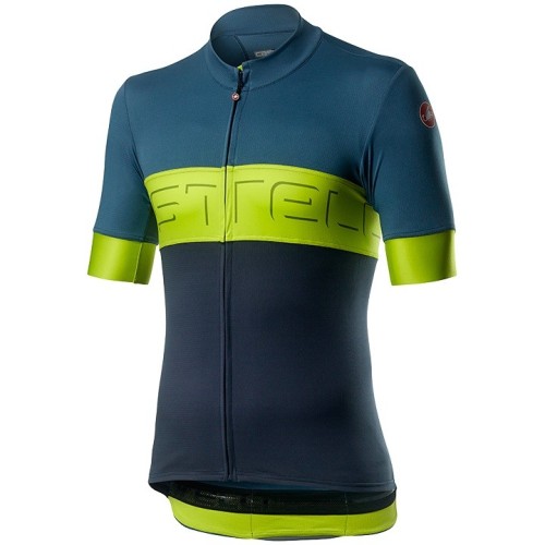 2020 Cаstelli Prologo VI Blue-Green Cycling Jersey And Bib Shorts Set