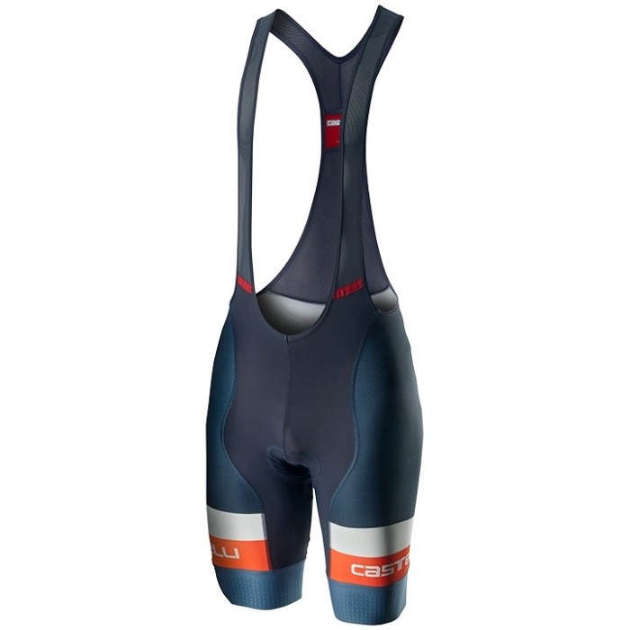 2020 Cаstelli Milano Orange Cycling Jersey And Bib Shorts Set