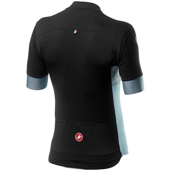 2020 Cаstelli Prologo VI Black-Blue Cycling Jersey And Bib Shorts Set