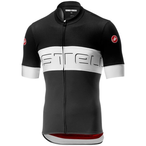 2020 Cаstelli Prologo VI Black-White Cycling Jersey And Bib Shorts Set