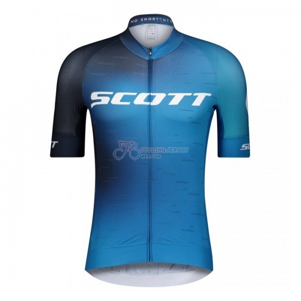 SCOTT CYCLING JERSEY KIT SHORT SLEEVE 2021 BLACK BLUE