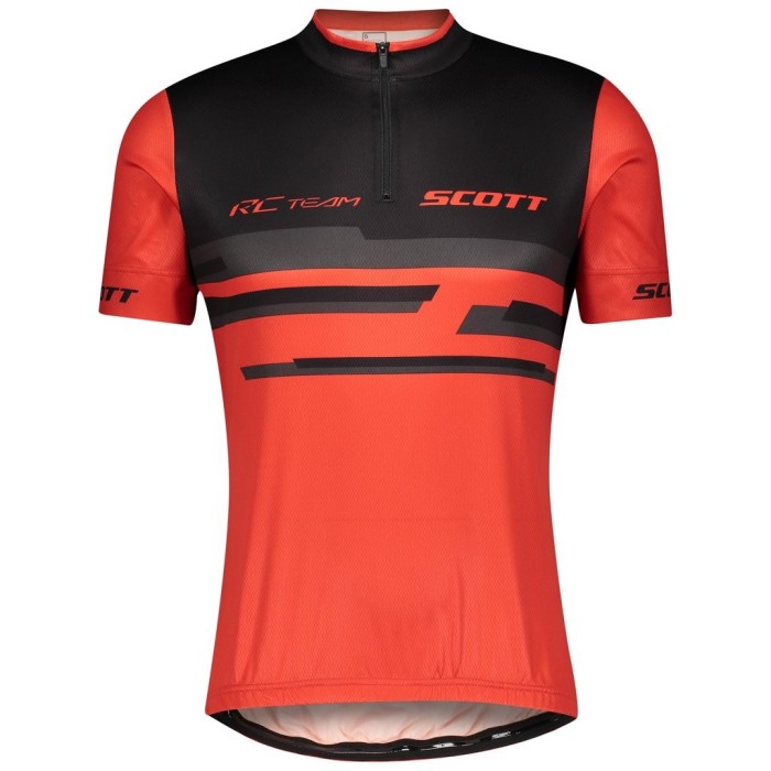 2021 SCOTT-RC Team 2.0 Red Cycling Jersey And Bib Shorts Set