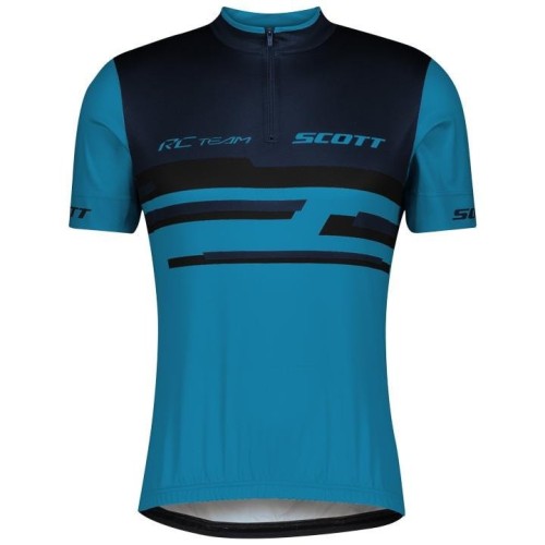 2021 SCOTT-RC Team 2.0 Blue Cycling Jersey And Bib Shorts Set