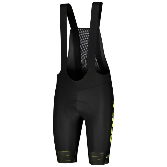 2021 SCOTT-RC Pro Yellow B Cycling Jersey And Bib Shorts Set