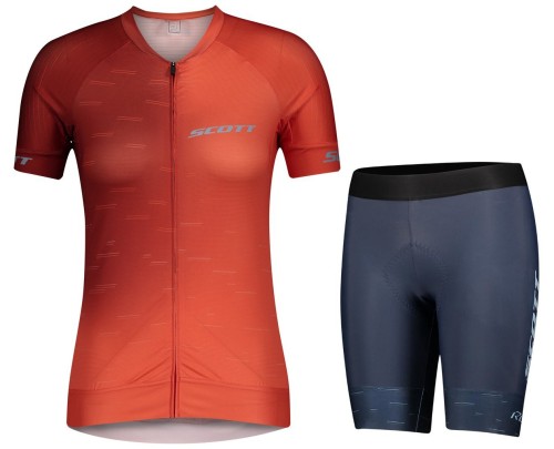 2021 SCOTT-RC Pro Red Women Cycling Jersey And Shorts Set