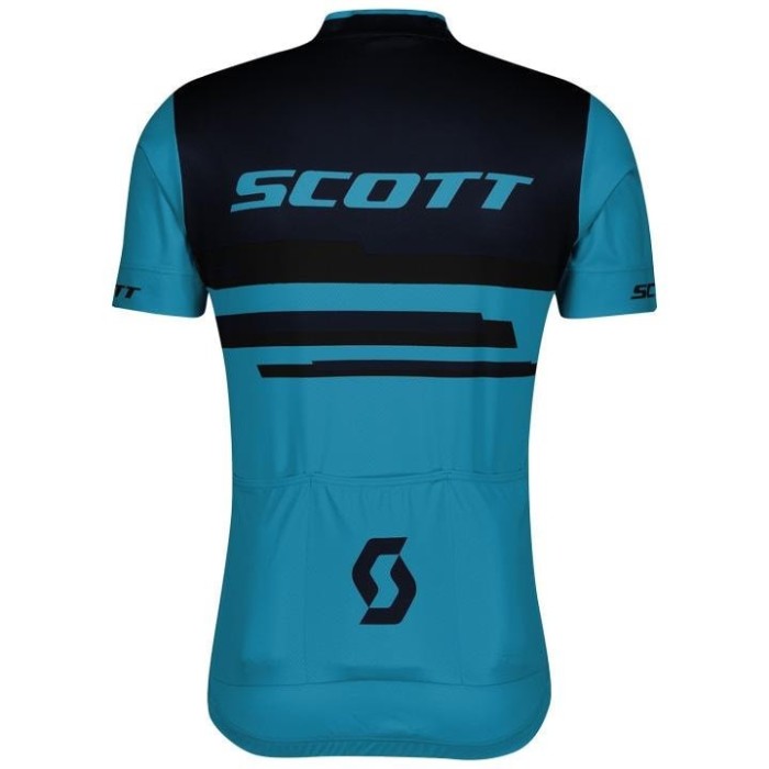 2021 SCOTT-RC Team 2.0 Blue Cycling Jersey And Bib Shorts Set