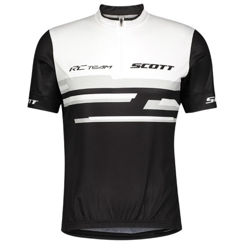 2021 SCOTT-RC Team 2.0 White-Black Cycling Jersey And Shorts Set