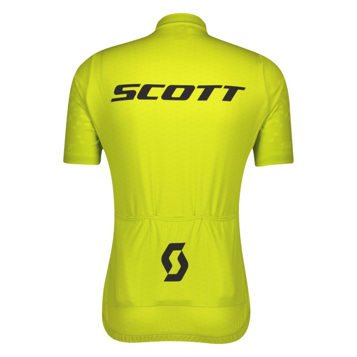 2021 SCOTT-RC Team 1.0 Yellow Cycling Jersey And Bib Shorts Set