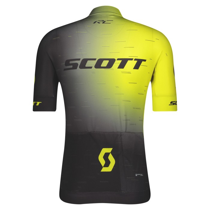 2021 SCOTT-RC Pro Yellow B Cycling Jersey And Bib Shorts Set