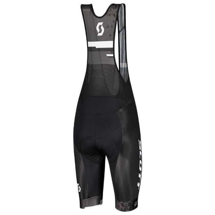 2021 SCOTT-RC Team 2.0 White-Black B Cycling Jersey And Bib Shorts Set