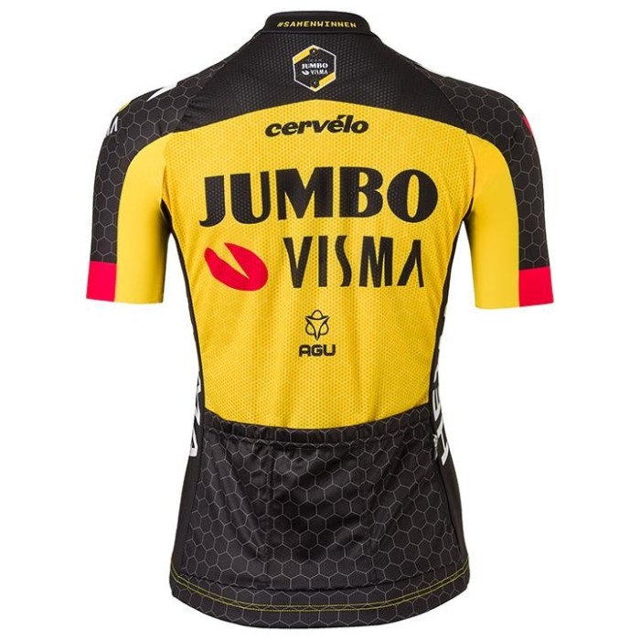 2021 Team Jumbo Visma Yellow Women Cycling Jersey And Bib Shorts Set