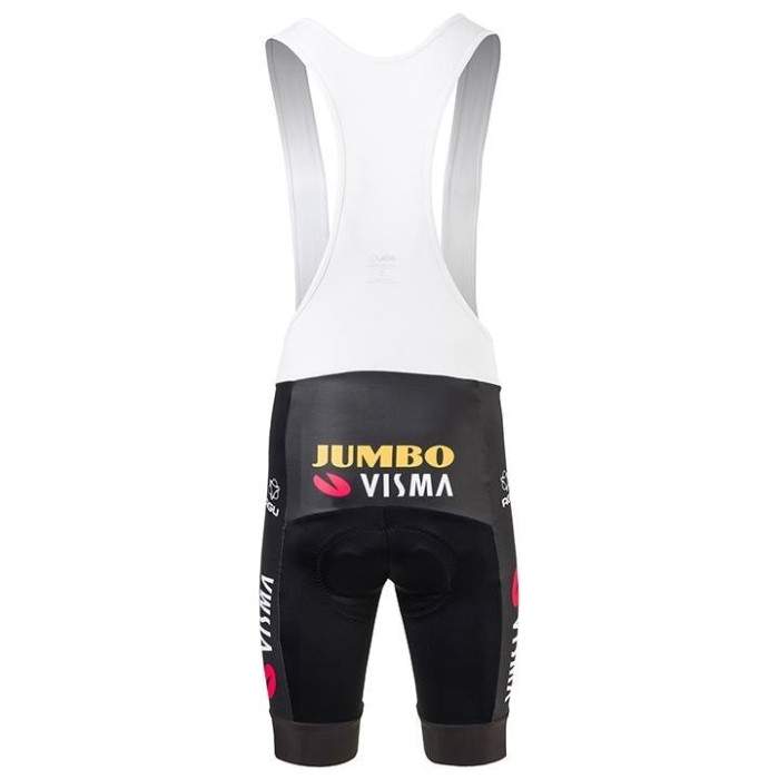 2021 Team Jumbo Visma Yellow Cycling Jersey And Bib Shorts Set