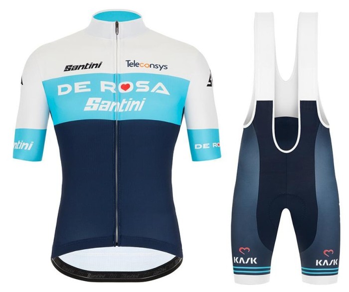 2021 Team De-Rosa Cycling Jersey And Bib Shorts Set