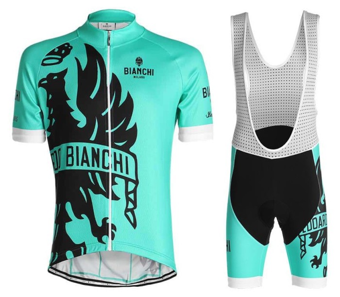 2021 Bianchi Milano Cinca Cycling Jersey And Bib Shorts Set