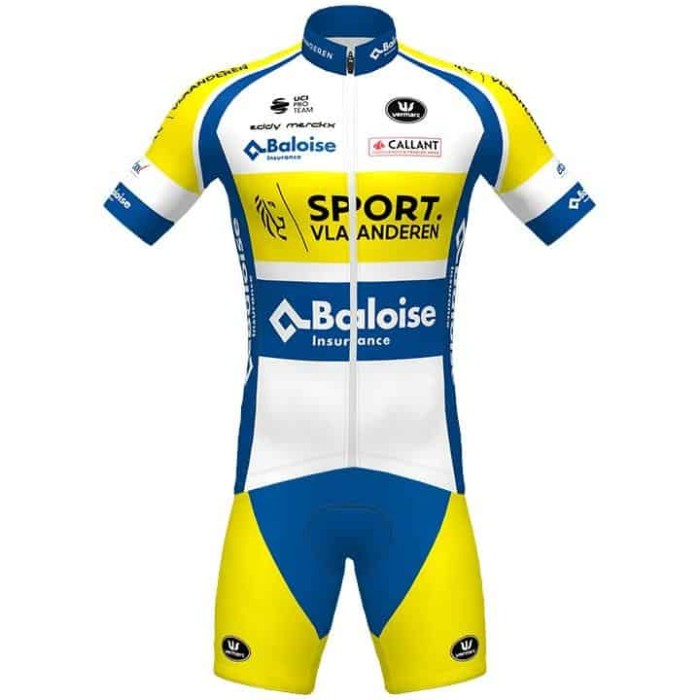 SPORT VLAANDEREN-BALOISE 2021 SET (2 PIECES) WHITE - BLUE - YELLOW