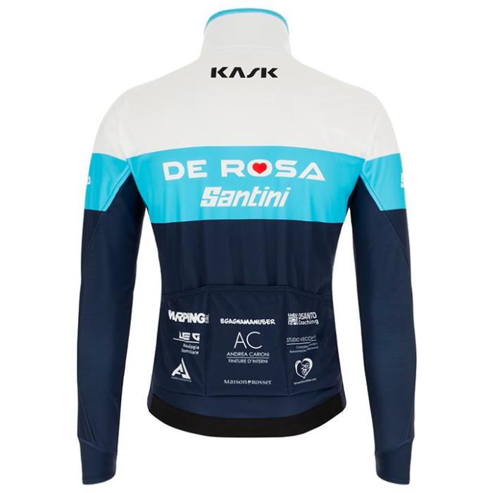 TEAM DE ROSA SANTINI THERMAL JACKET 2021 BLUE