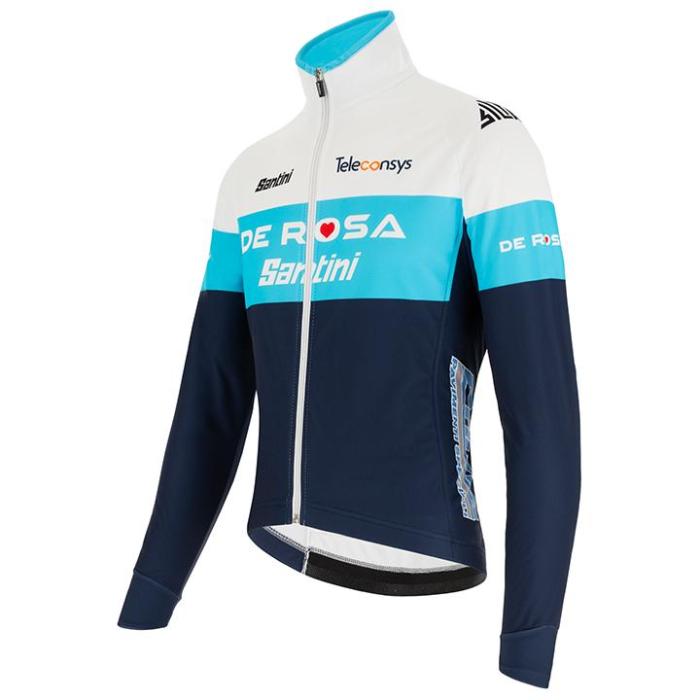 TEAM DE ROSA SANTINI THERMAL JACKET 2021 BLUE