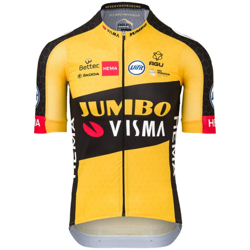 SET TEAM JUMBO-VISMA PREMIUM AERO 2021 (2 TEILE) SCHWARZ - GELB