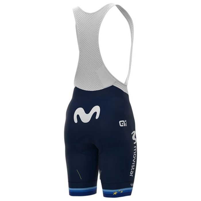 DAMEN-SET MOVISTAR TEAM Women cycling jersey and bib shorts set EUROPAMEISTER 2021 (2 TEILE)