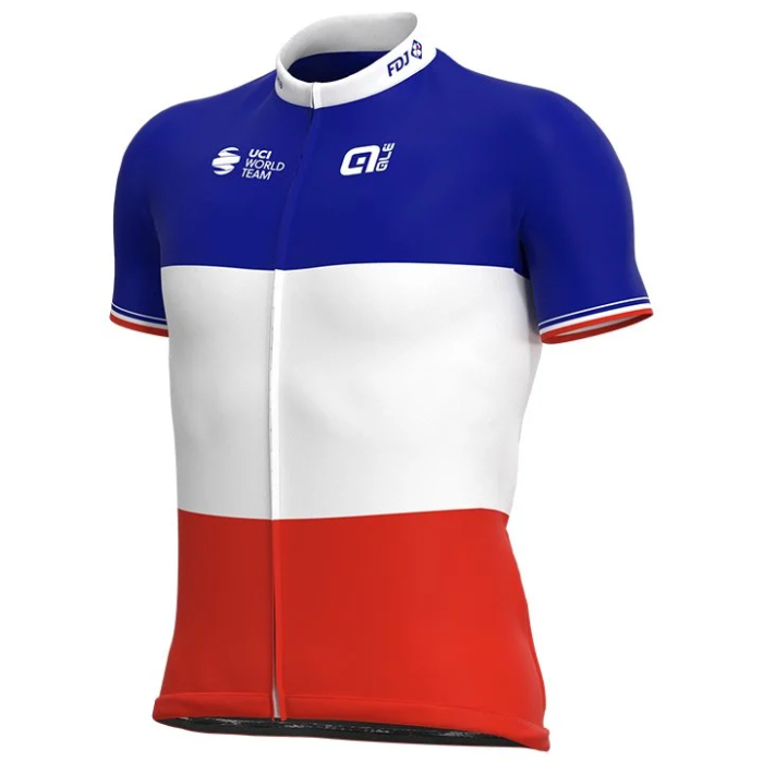 2021 Team FDJ France Champion Cycling Jersey And Bib Shorts Set