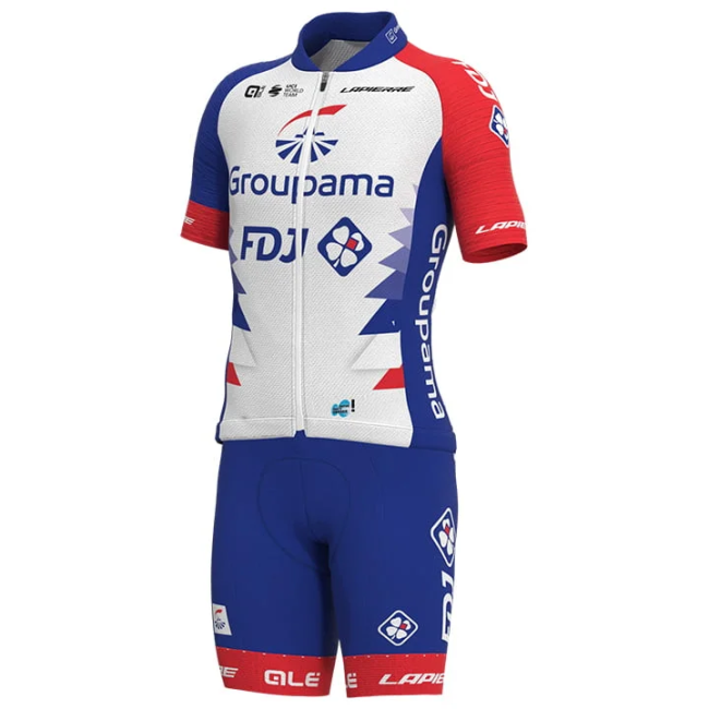 2021 Team FDJ Groupama Cycling Jersey And Bib Shorts Set