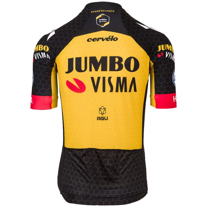 SET TEAM JUMBO-VISMA PREMIUM AERO 2021 (2 TEILE) SCHWARZ - GELB